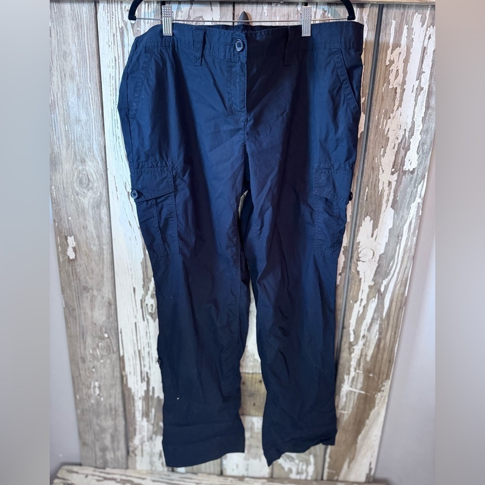 Lands End Black Converter Pants 18P